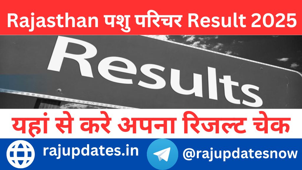 Rajasthan Pashu Parichar Result 2025